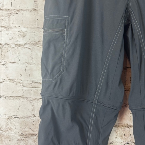 KUHL Women's 10R Dark Grey Performance Cargo Stetch Convertible Hiking Pants - Picture 4 of 10